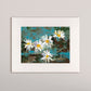 Daisies on the Lily Pond- Matted Print