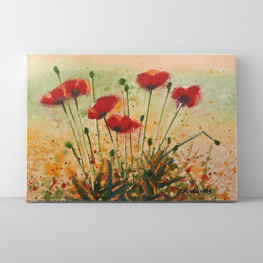 Little Poppies- Mini Canvas