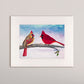 Mr. and Mrs. Cardinal- Matted Print