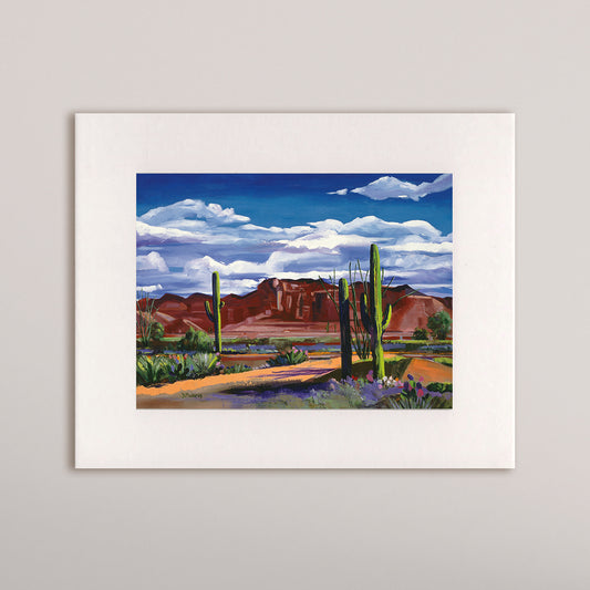 Middle of the Desert- Matted Print