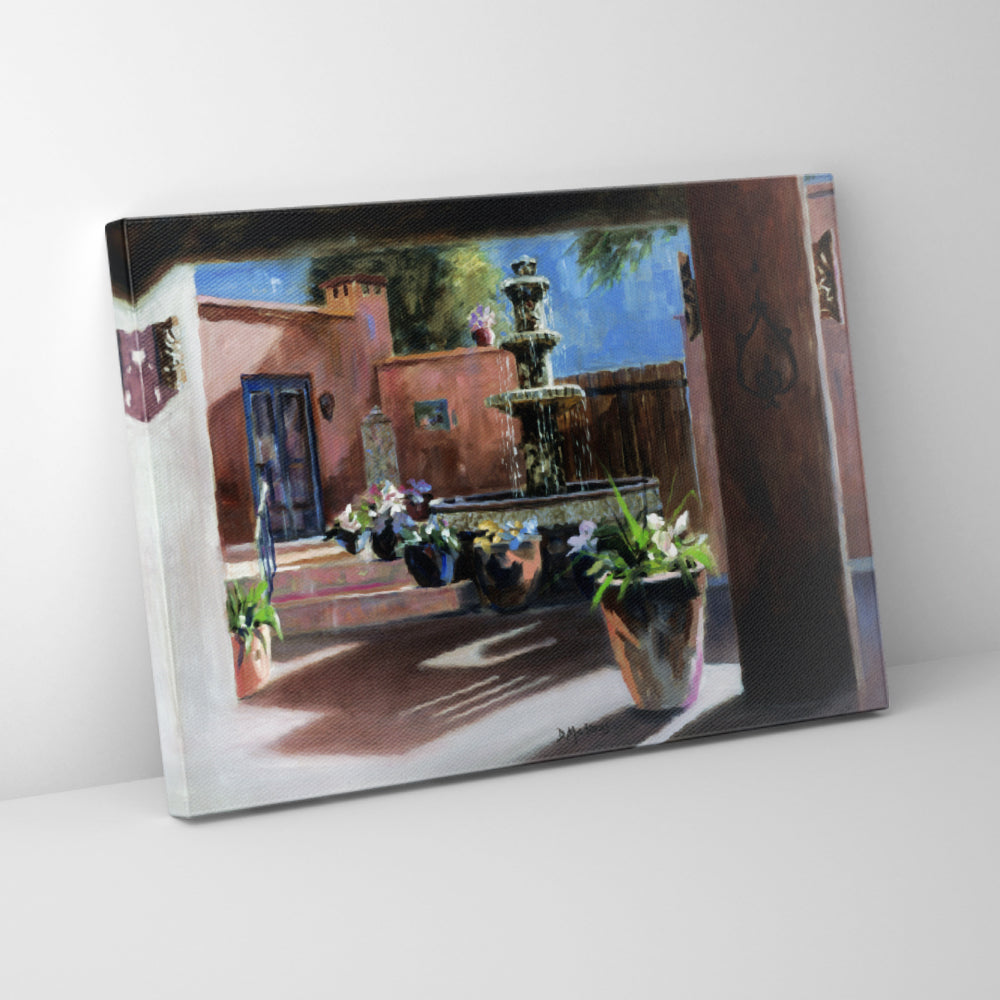 Moonlit Courtyard- Canvas