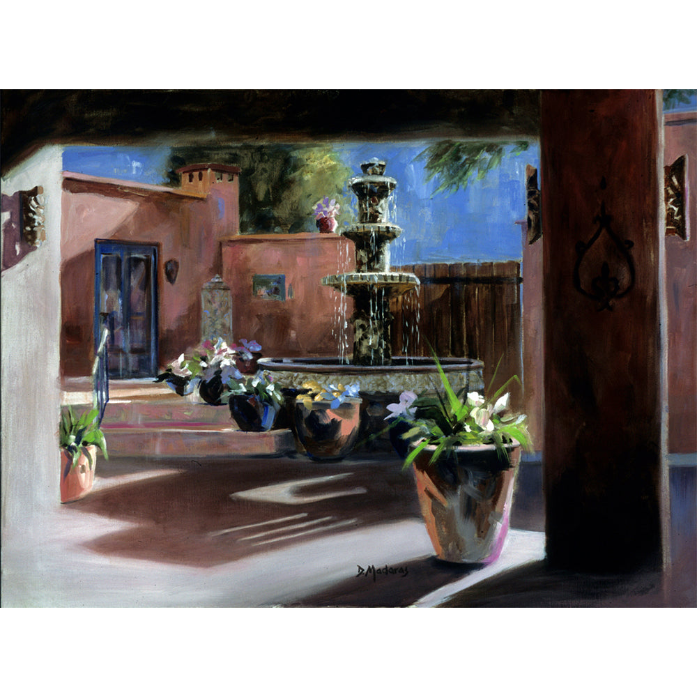 Moonlit Courtyard- Canvas