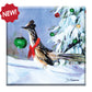 Roadrunner in Snow - Glass Trivet