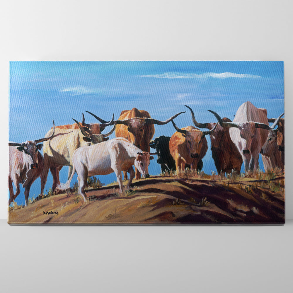 Over The Hill - Canvas Panorama