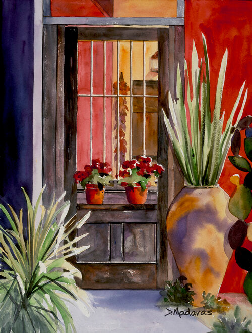 Framed Watercolor Print 24x32"- Private Space II