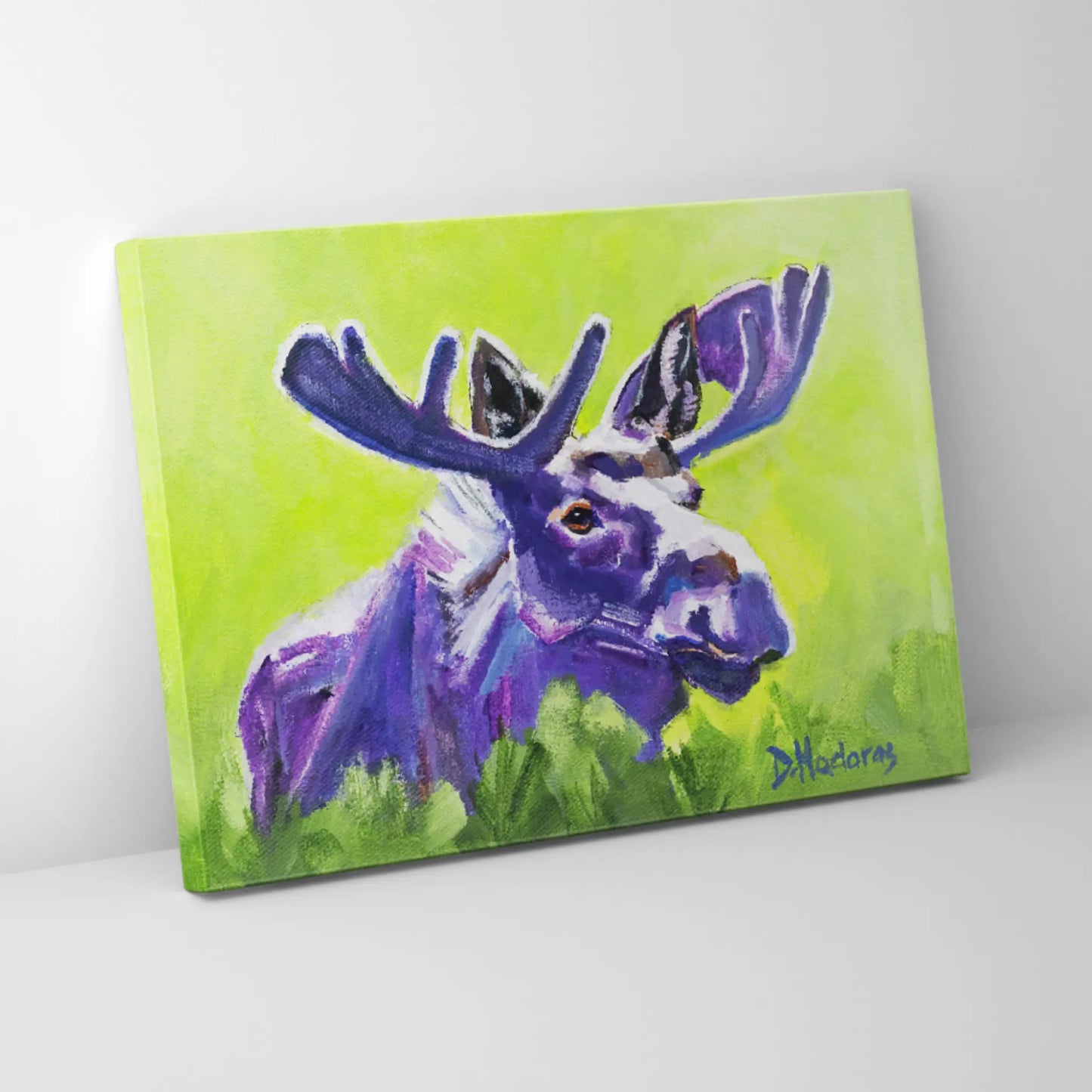 Purple Moose - Canvas