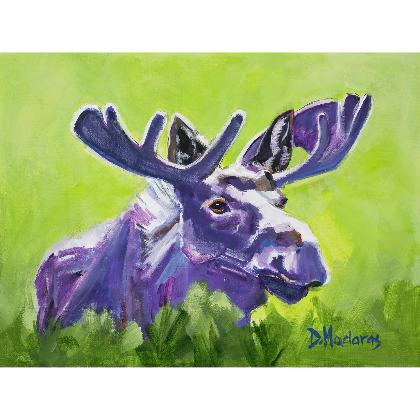 Purple Moose - Canvas