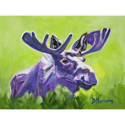 Purple Moose - Canvas