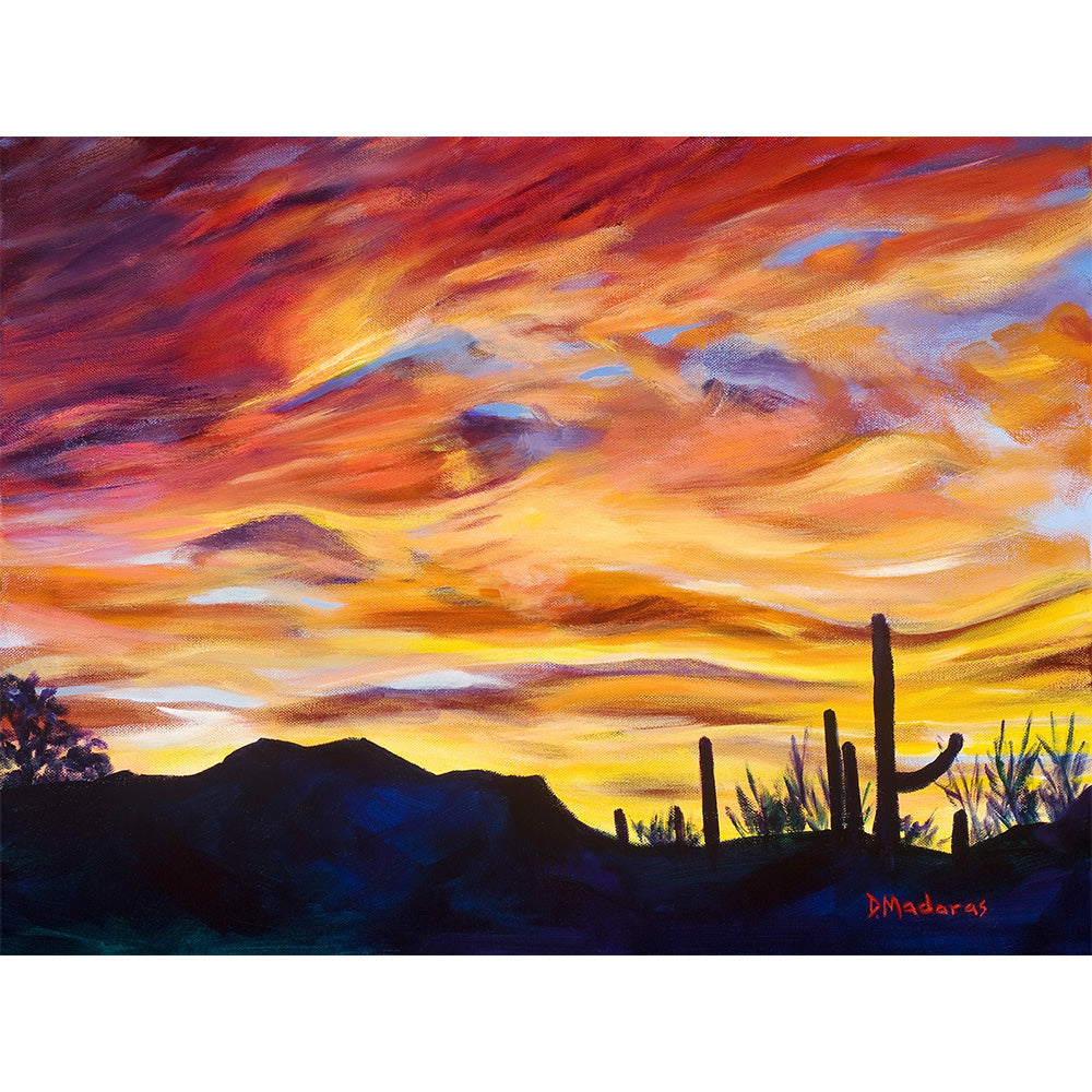 Painted Sky- Matted Print