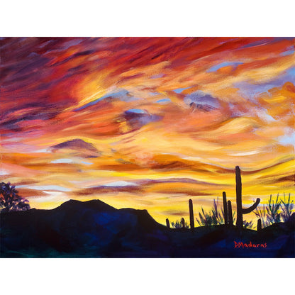 Painted Sky- Matted Print