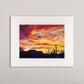 Painted Sky- Matted Print