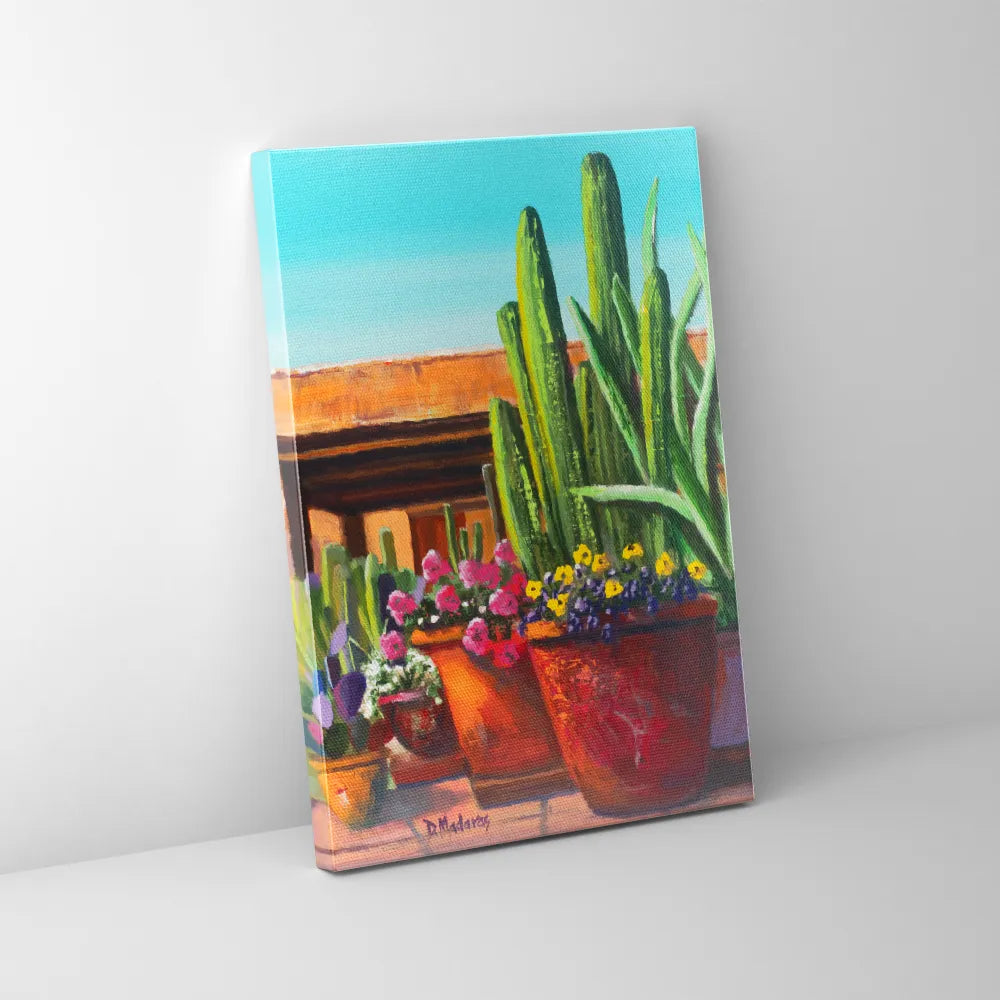 Pansies at the Casita- Canvas