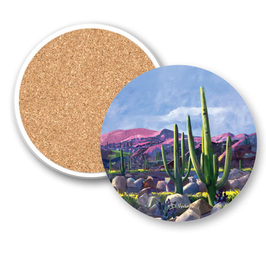 Party Cactus - Ceramic Coaster