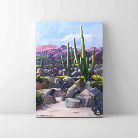 Party Cactus- Mini Canvas