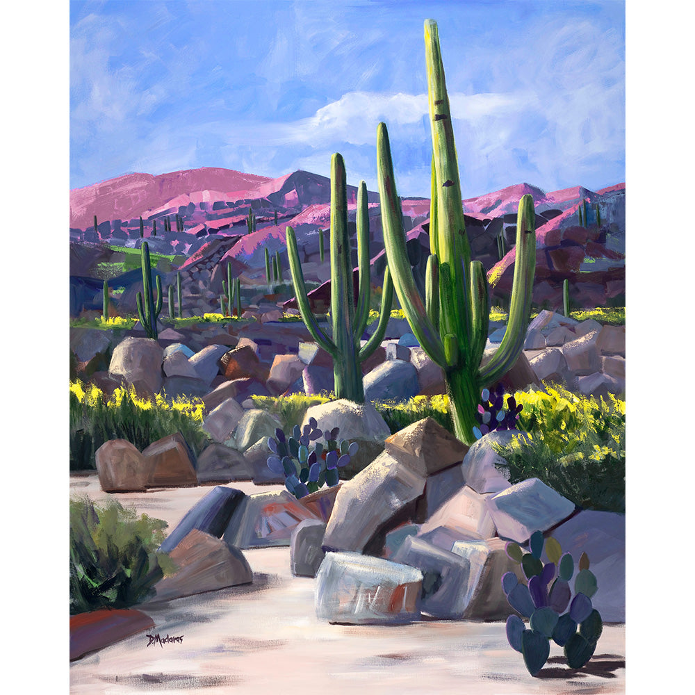 Party Cactus- Matted Print