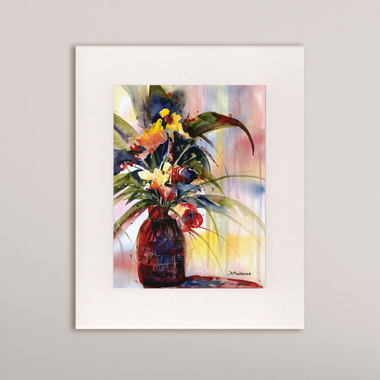 Pat's Flowers- Matted Print