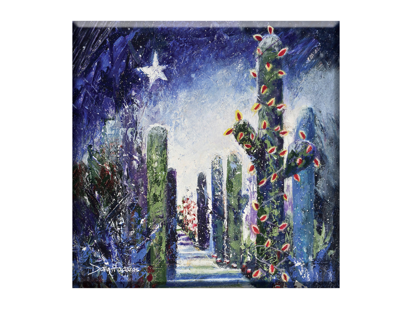 Path to Christmas - Glass Trivet