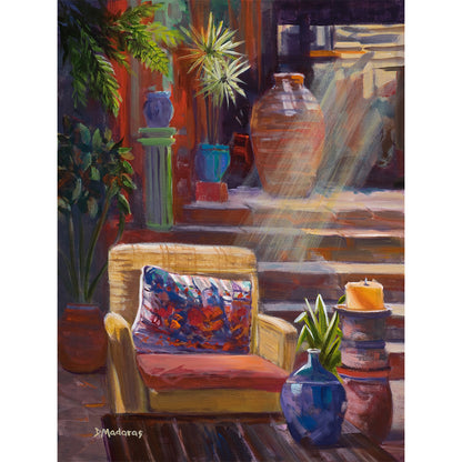 Patio at Hotel California- Canvas