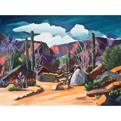 Pink Ocotillo II- Matted Print