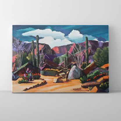 Pink Ocotillo II - Canvas
