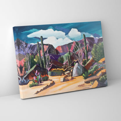 Pink Ocotillo II - Canvas