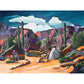 Pink Ocotillo II- Canvas
