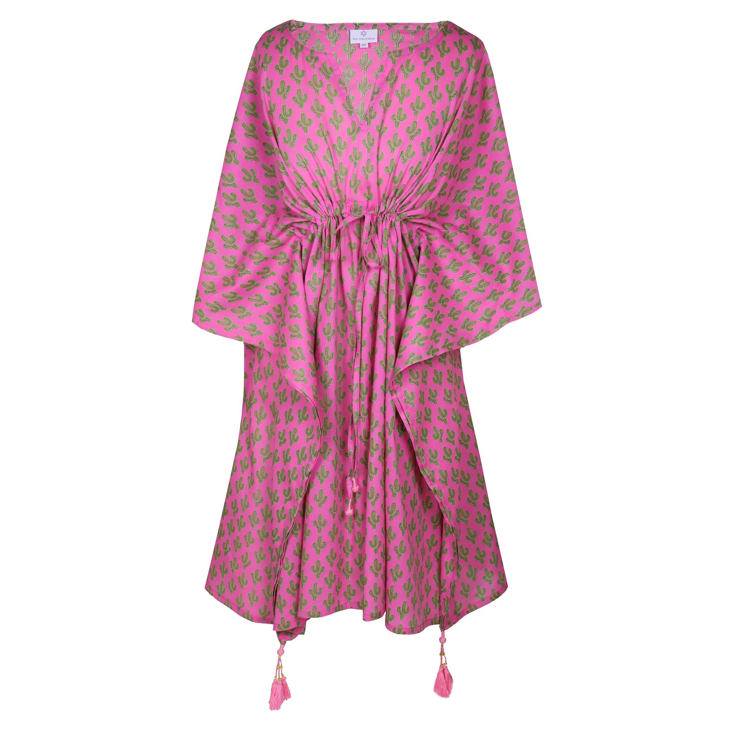 Pink Prickly Pax Cactus Kaftan by Pax Philomena