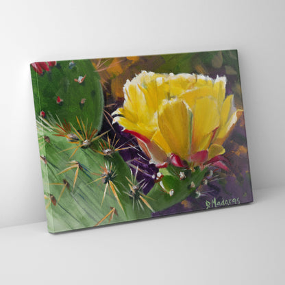 Prickly Pear Bloom- Mini Canvas