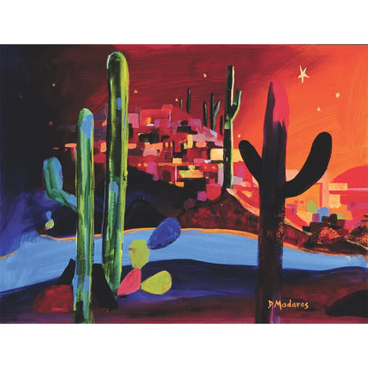 Little Town in the Desert- Matted Print