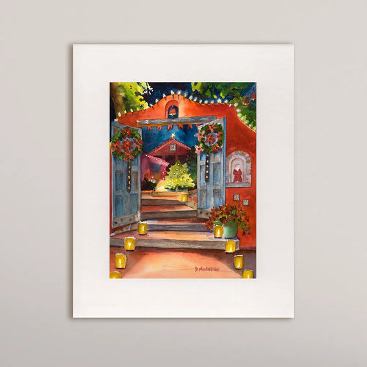 Christmas Ranch- Matted Print