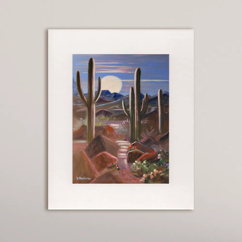 Full Moon- Matted Print