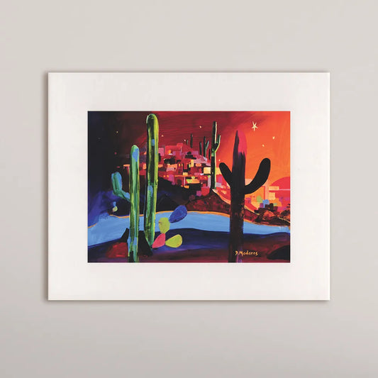 Little Town in the Desert- Matted Print