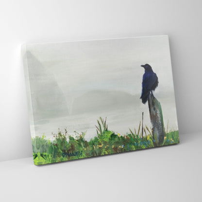 Raven in the Mist- Canvas