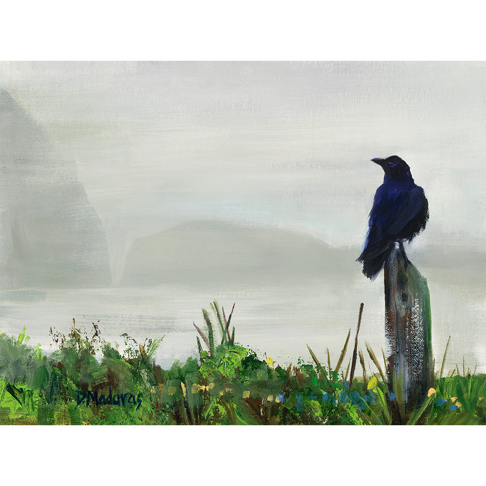 Raven in the Mist- Canvas