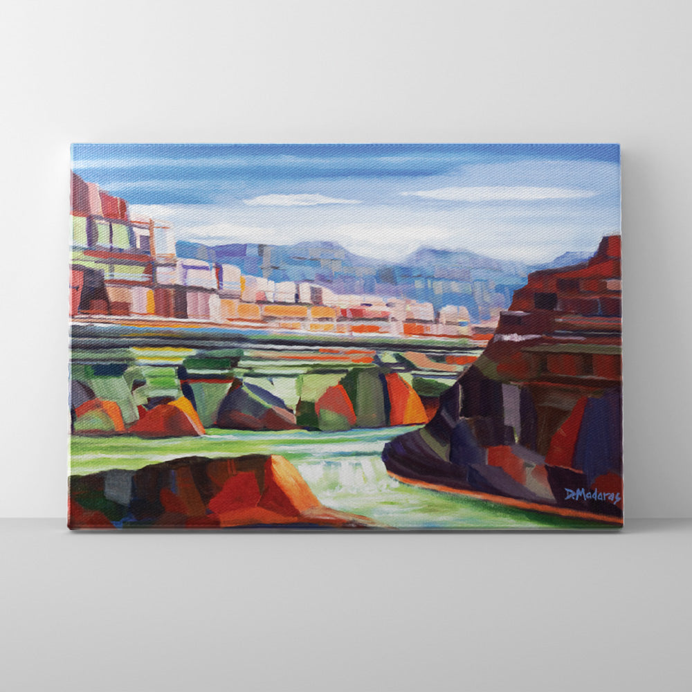 River in the Canyon- Canvas