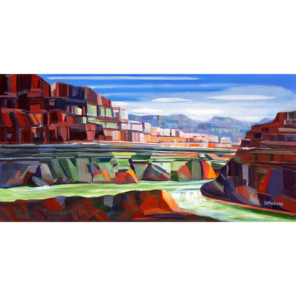 River in the Canyon- Canvas Panorama