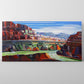 River in the Canyon- Canvas Panorama