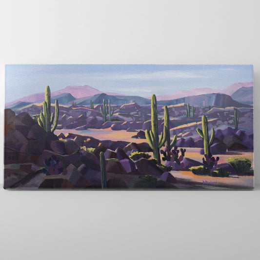 Rocks in the Desert- Canvas Panorama