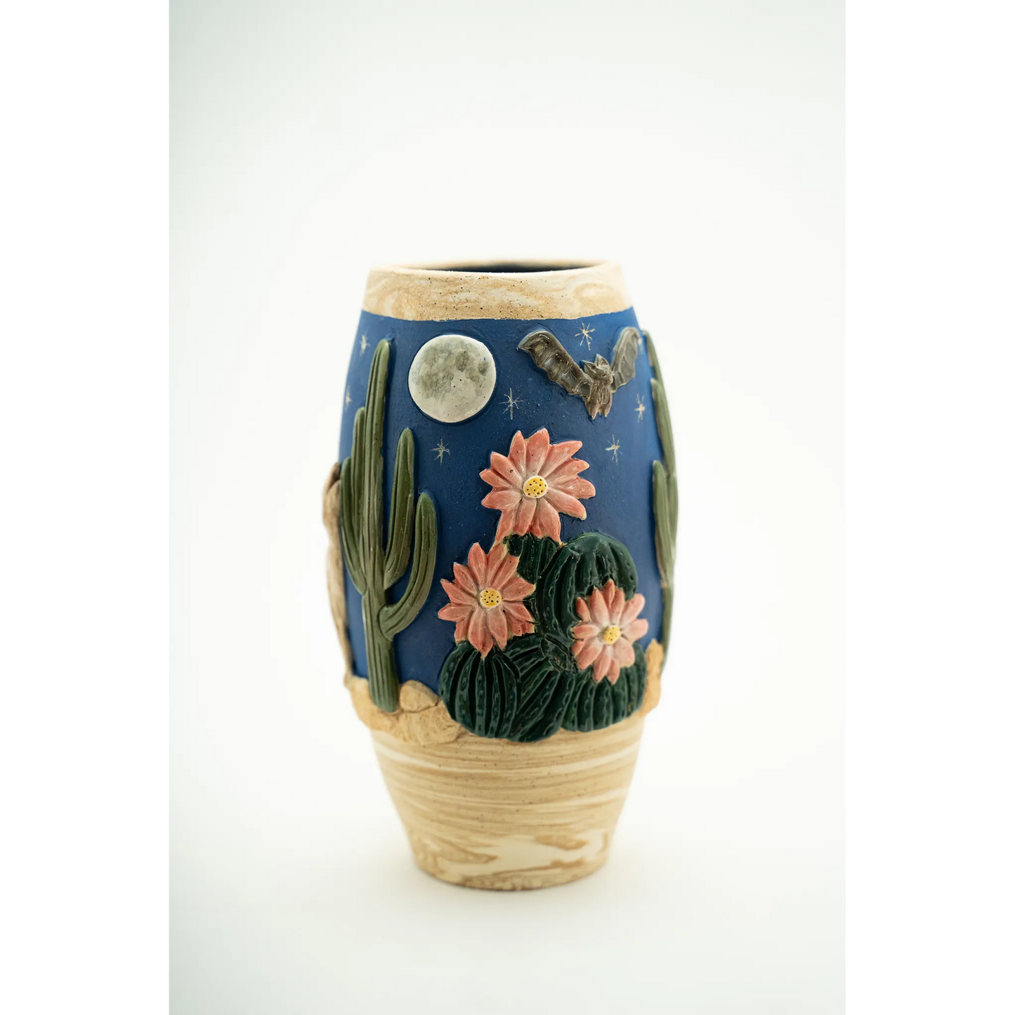 Sonoran Night Vase 9x4.5" by Colleen Conlin