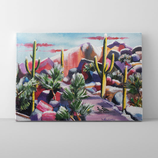 Sabino in Snow- Canvas