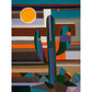 Saguaro Klee- Matted Print
