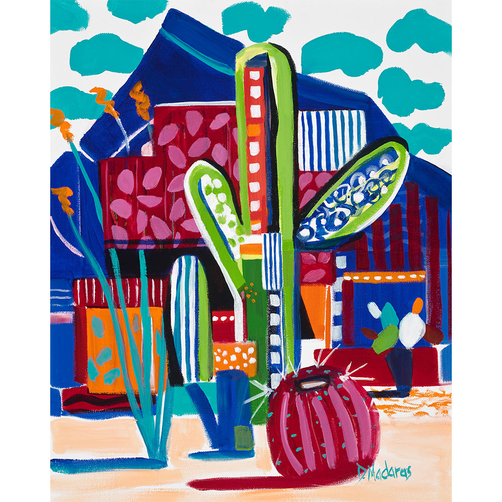 Saguaro Matisse- Matted Print