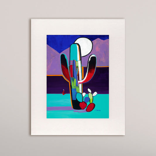 Saguaro Nieto- Matted Print