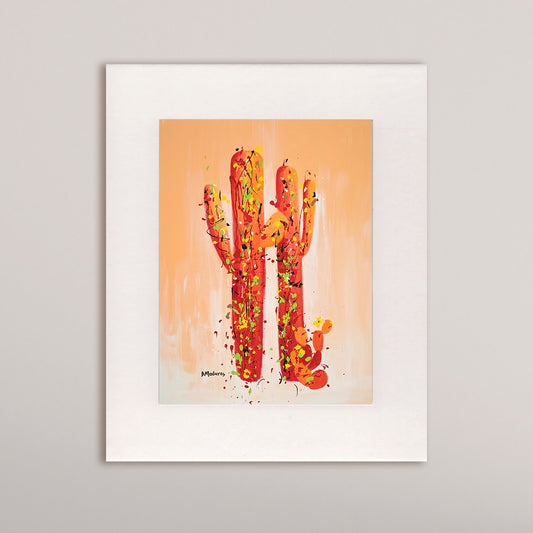 Saguaro Pollock - Matted Print