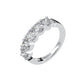 Sterling Silver Round 4mm Couture Half Eternity Ring Band by Bling