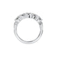 Sterling Silver Round 4mm Couture Half Eternity Ring Band by Bling