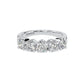 Sterling Silver Round 4mm Couture Half Eternity Ring Band by Bling