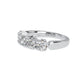 Sterling Silver Round 4mm Couture Half Eternity Ring Band by Bling