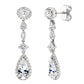 Silver Clear Regal Teardrops by Bling