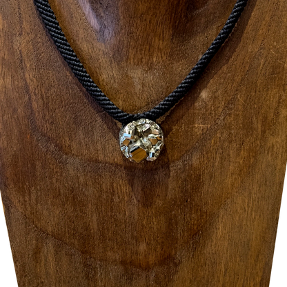 Medium Pyrite Necklace by Adriana Socol